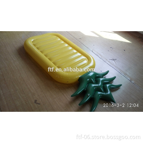 yellow pineapple inflatable floating row,pineapple air mattress,pineapple floating mat